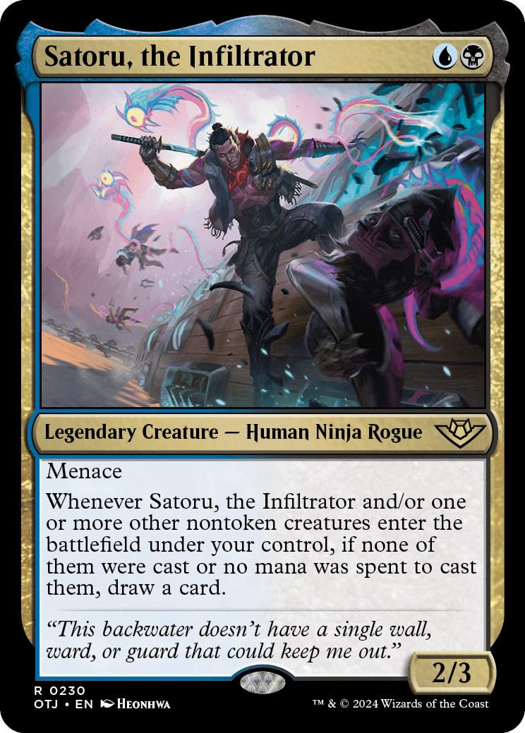 Satoru, the Infiltrator #230 Magic Outlaws of Thunder Junction