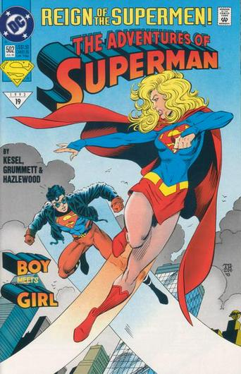 Adventures of Superman #502 (1993) Cover Art