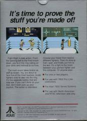 Fight Night - Back | Fight Night Atari 7800