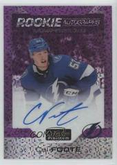 Cal Foote [Violet Pixels] Hockey Cards 2020 O Pee Chee Platinum Rookie Autographs Prices