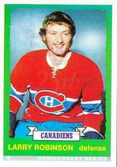 Larry Robinson #6 Hockey Cards 1992 O-Pee-Chee 25th Anniversary Inserts Prices