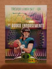 Trevor Lawrence [Green] #RE-1 Football Cards 2021 Panini Illusions Rookie Endorsements Autographs Prices