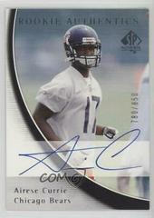 Airese Currie [Autograph] #257 Football Cards 2005 SP Authentic Prices
