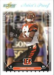 Chris Henry [Artist's Proof] #57 Football Cards 2006 Panini Score Prices