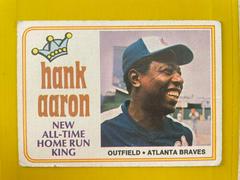 Hank Aaron [All Time HR King] Baseball Cards 1974 Topps Prices