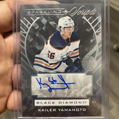 Kailer Yamamoto #SC-KY Hockey Cards 2021 Upper Deck Black Diamond Sparkling Scripts Prices