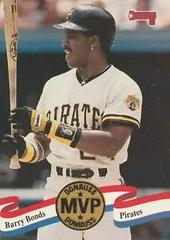 Barry Bonds Baseball Cards 1993 Panini Donruss Mvps Prices