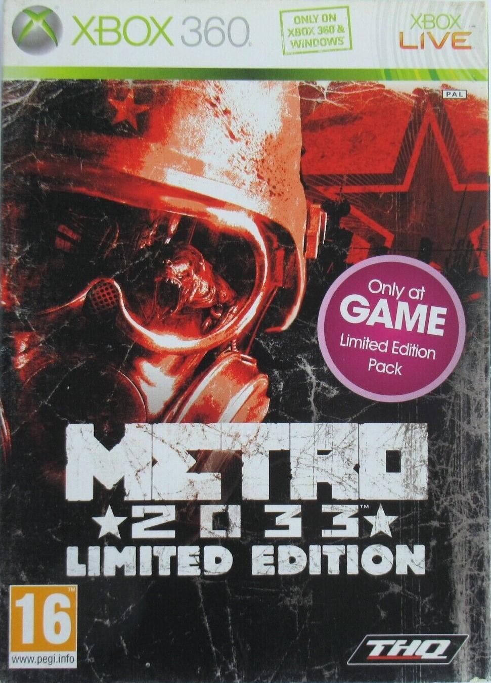 Metro 2033 [Limited Edition] PAL Xbox 360