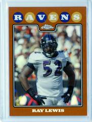 Ray Lewis [Copper Refractor] #TC116 Football Cards 2008 Topps Chrome Prices