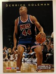 Derrick Coleman #AC2 Basketball Cards 1993 Hoops Admiral's Choice Prices