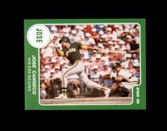 Jose Canseco #HEB Foll STKR GREEN Baseball Cards 1986 Star Canseco Prices