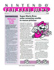 FCN #1 - Hi Red Scan (Cover) | Nintendo Fun Club News [Vol 1 No 1] Nintendo Power