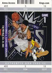 Brad Miller Basketball Cards 2003 Fleer Authentix Prices