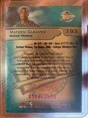 Back | Mateen cleaves Basketball Cards 2000 Fleer Focus