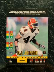 D.J. Johnson Football Cards 1995 Panini Donruss Red Zone Prices