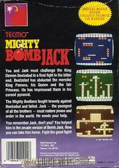 Mighty Bomb Jack - Back | Mighty Bomb Jack NES