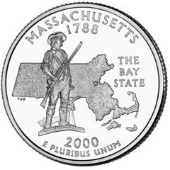 2000 D [MASSACHUSETTS] Coins State Quarter Prices