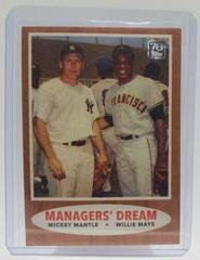 Mickey Mantle, Willie Mays [Manager's Dream] #29 Baseball Cards 2021 Topps x Mickey Mantle Prices
