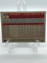 Back Of Card | Xander Bogaerts Baseball Cards 2021 Topps Archives