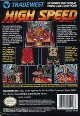High Speed - Back | High Speed NES