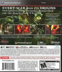 Back Cover | God of War Origins Collection Playstation 3