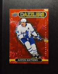 Auston Matthews [Red] Hockey Cards 2021 Upper Deck Dazzlers Prices