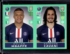 Edinson Cavani, Kylian Mbappe [Gray Back] Soccer Cards 2019 Panini FIFA 365 Prices