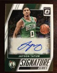 Front Of Card | Jayson Tatum [Autograph] Basketball Cards 2017 Panini Donruss Optic Signature Series