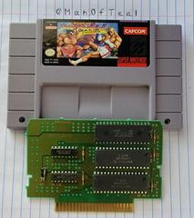 Cartridge And Motherboard  | Street Fighter II Turbo Super Nintendo