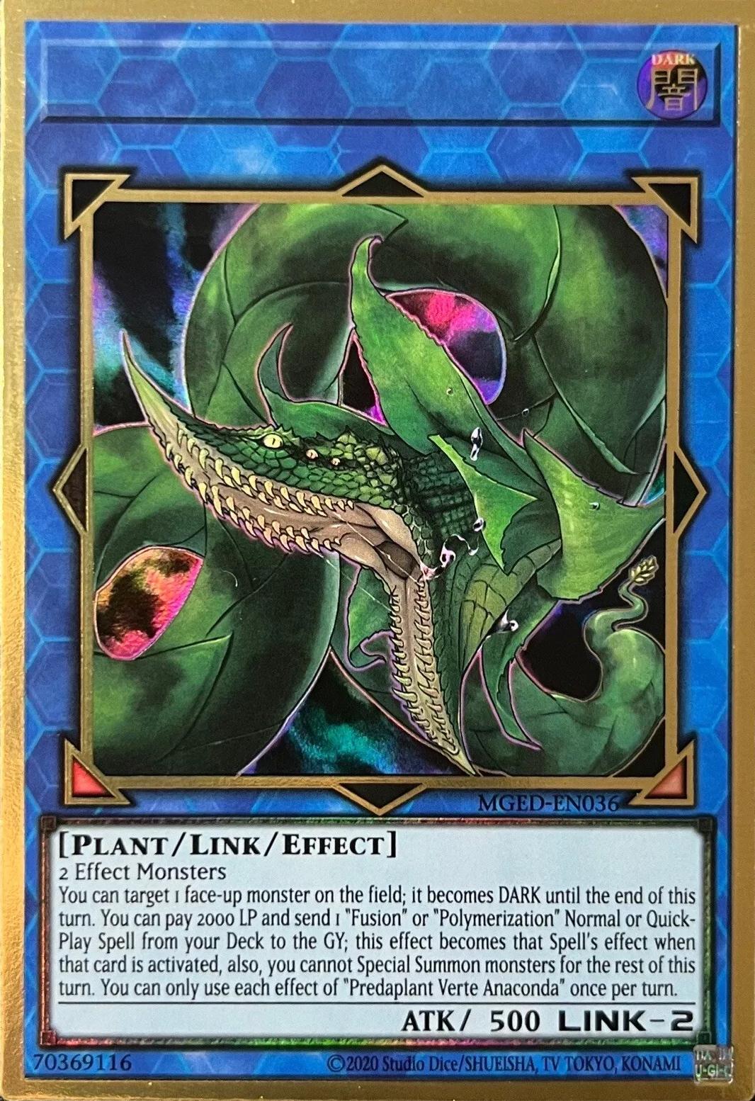 Predaplant Verte Anaconda [Misprint] MGED-EN036 YuGiOh Maximum Gold: El Dorado