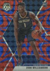 Zion Williamson [Reactive Blue] Basketball Cards 2019 Panini Mosaic Prices