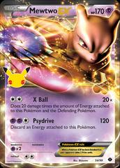 M Mewtwo X Ex pokemon card