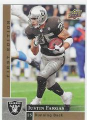Justin Fargas Football Cards 2009 Upper Deck First Edition Prices