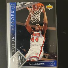 Derrick Coleman Basketball Cards 1993 Upper Deck Future Heroes Prices