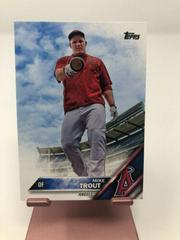 Mike Trout [Pointing Bat] #1 Baseball Cards 2016 Topps Prices
