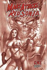 Mars Attacks Red Sonja [Parrillo Tint] #1 (2020) Comic Books Mars Attacks Red Sonja Prices