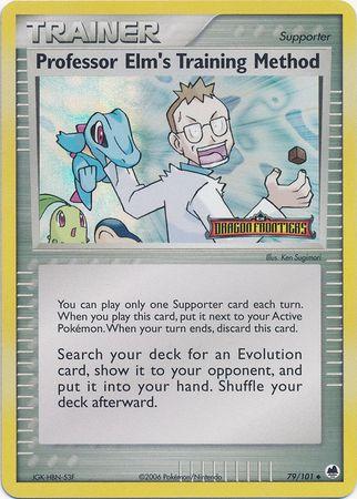 Professor Elm's Training Method [Reverse Holo] #79 Pokemon Dragon Frontiers