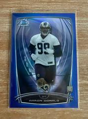 Aaron Donald [Blue Refractor] #199 Football Cards 2014 Bowman Chrome Prices