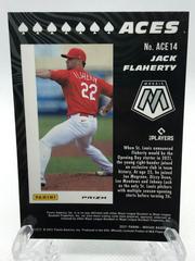 Back Of Card | Jack Flaherty [Green Mosaic] Baseball Cards 2021 Panini Mosaic Aces