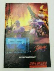 ClayFighter 2 Judgment Clay - Manual | ClayFighter 2 Judgment Clay Super Nintendo