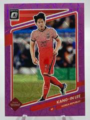 Kang in Lee [Optic Purple Velocity] Soccer Cards 2021 Panini Donruss Road to Qatar Prices