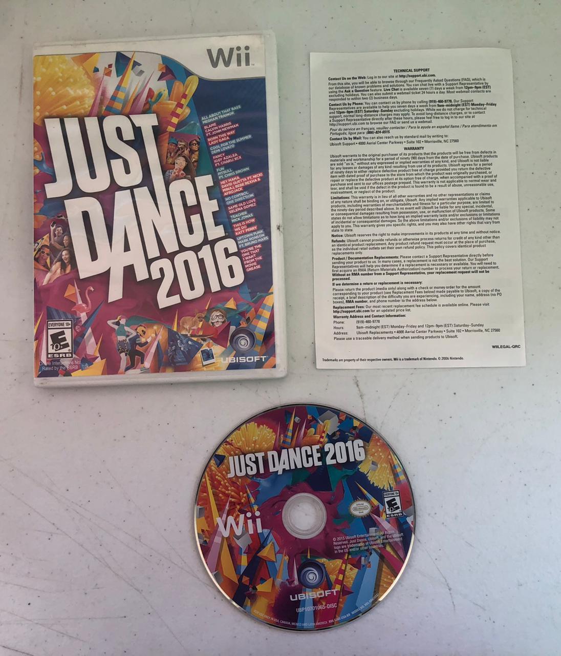 Just Dance 2016 | Item, Box, and Manual | Wii