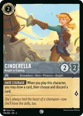 Cinderella - Knight in Training [Foil] #176 Lorcana Rise of the Floodborn Prices