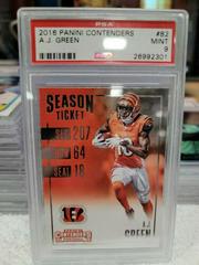 A.J. Green #82 Football Cards 2016 Panini Contenders Prices