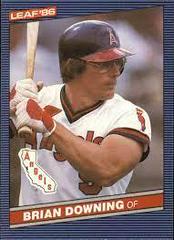 Brian Downing #39 Baseball Cards 1986 Leaf Prices