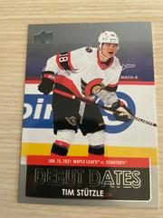 Tim Stutzle #DD-7 Hockey Cards 2021 Upper Deck Debut Dates Prices