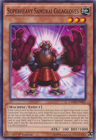 Superheavy Samurai Gigagloves [1st Edition] CROS-EN007 YuGiOh Crossed Souls