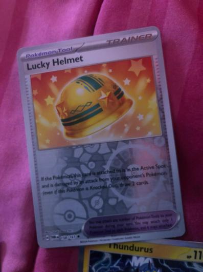 Lucky Helmet [Reverse Holo] #158 photo