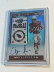 Andy Isabella [Autograph Teal] #103 Football Cards 2019 Panini Contenders Optic Prices