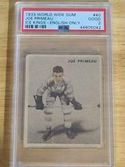 Joe Primeau [English Only] Hockey Cards 1933 World Wide Gum Ice Kings Prices